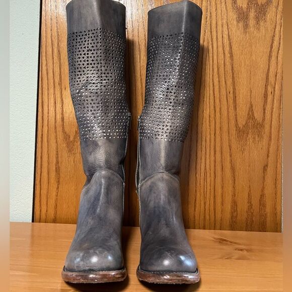 Brand New Bed Stu Gray Women's Cambridge Motorcycle Boots 8.5 - Picture 1 of 10
